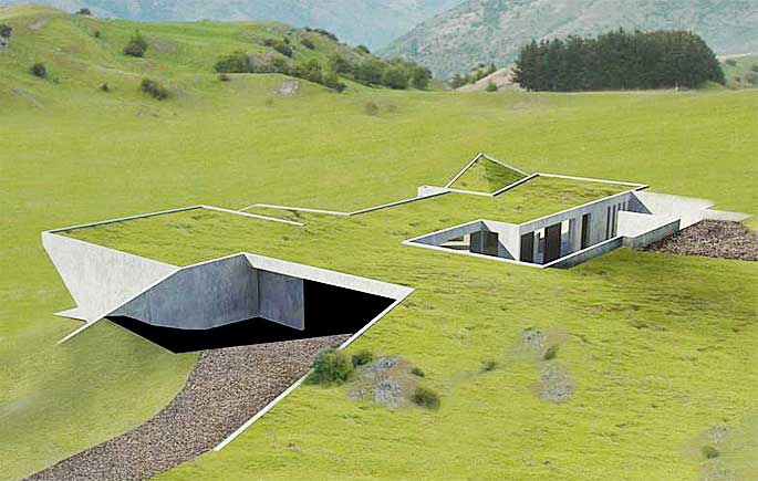 modern earth sheltered homes